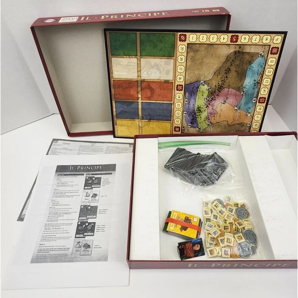 IL PRINCIPE Board Game Fantasy Z-Man Games Excellent Condition 100% Complete